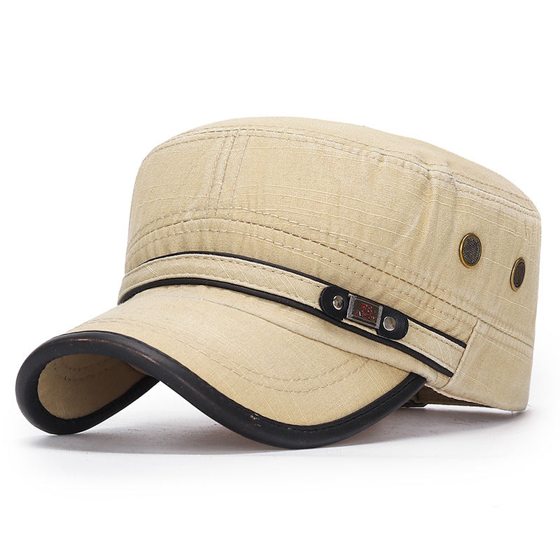 Goggins - Vintage Style Cotton Flat Top Cap (1+1 FREE)