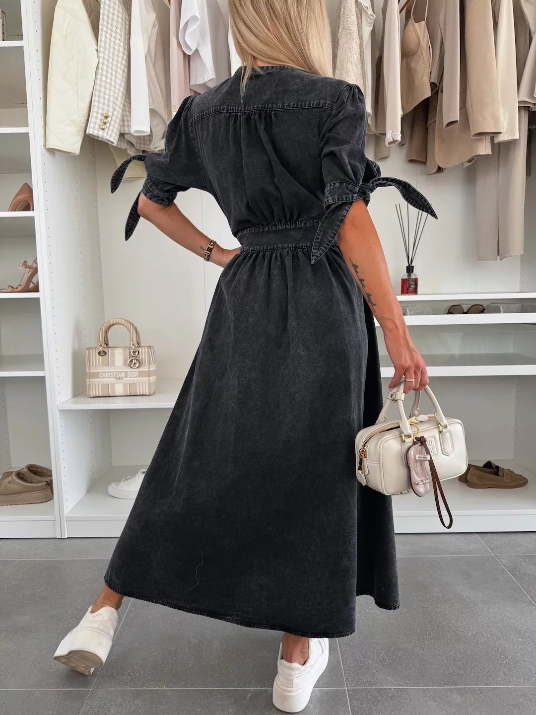 Isla™ | Radiant Denim Dress