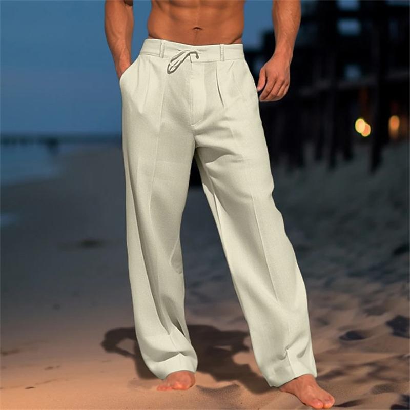 Miles | Solid Linen Trousers