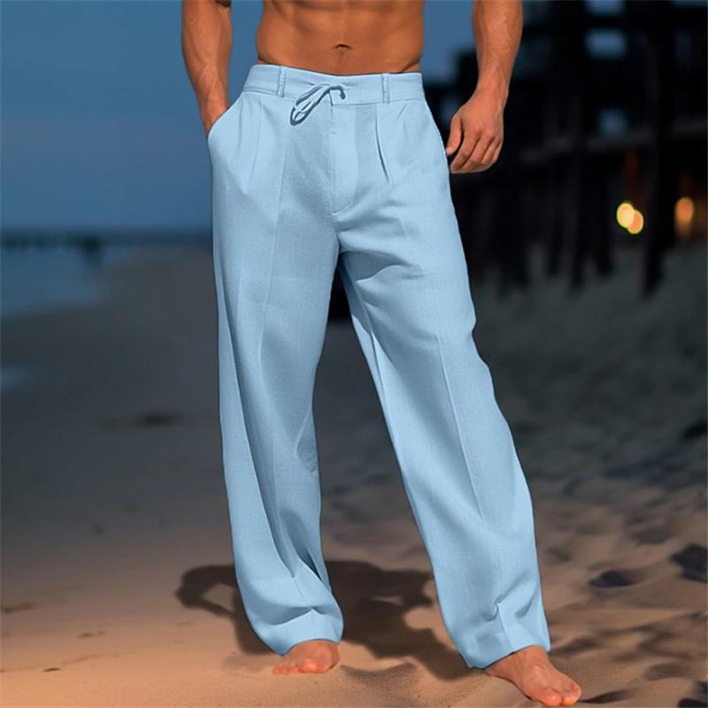 Miles | Solid Linen Trousers