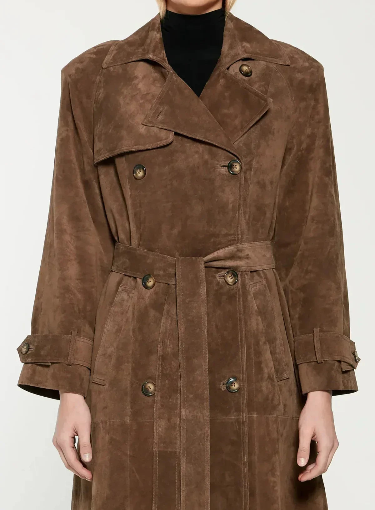 HARLOW™ | Suede Trench Coat