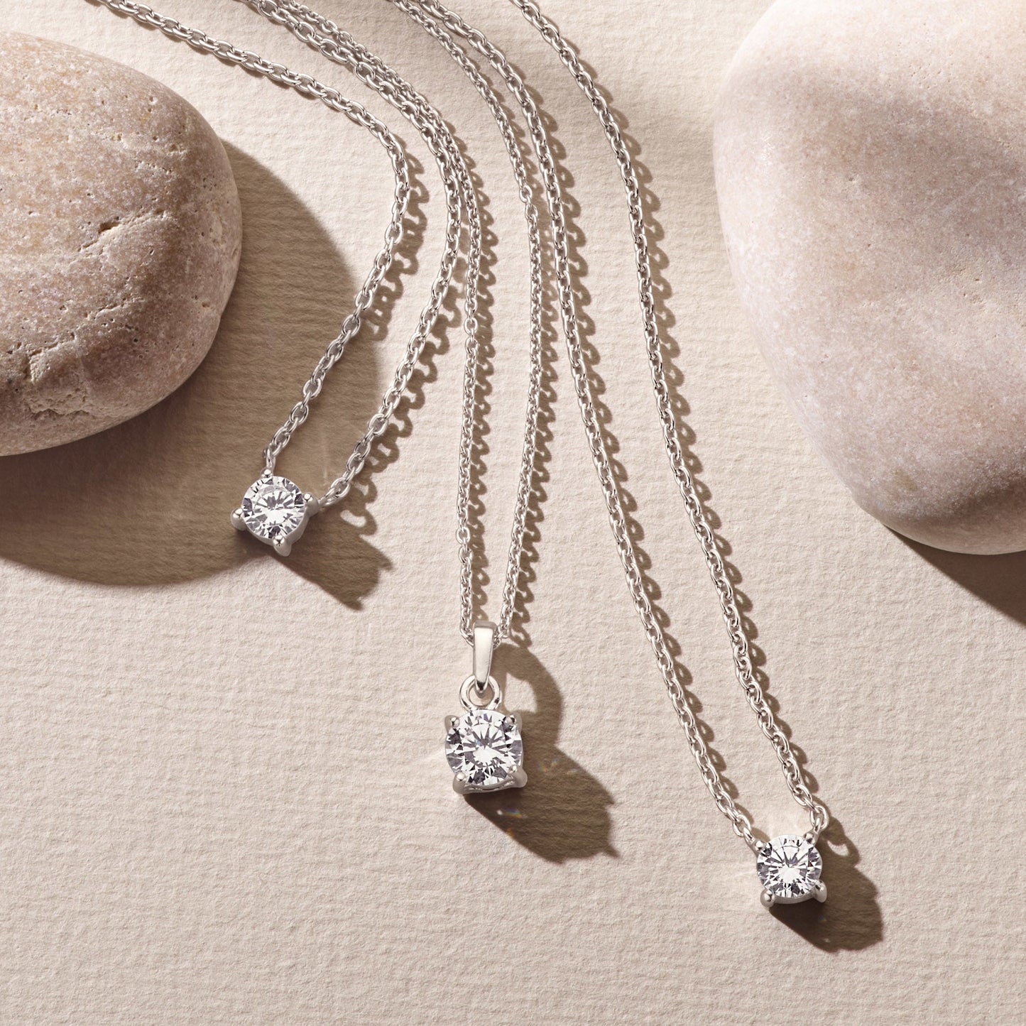 Cento Luci Rosia | 925 Sterling Silver Necklace with Zirconia Stone