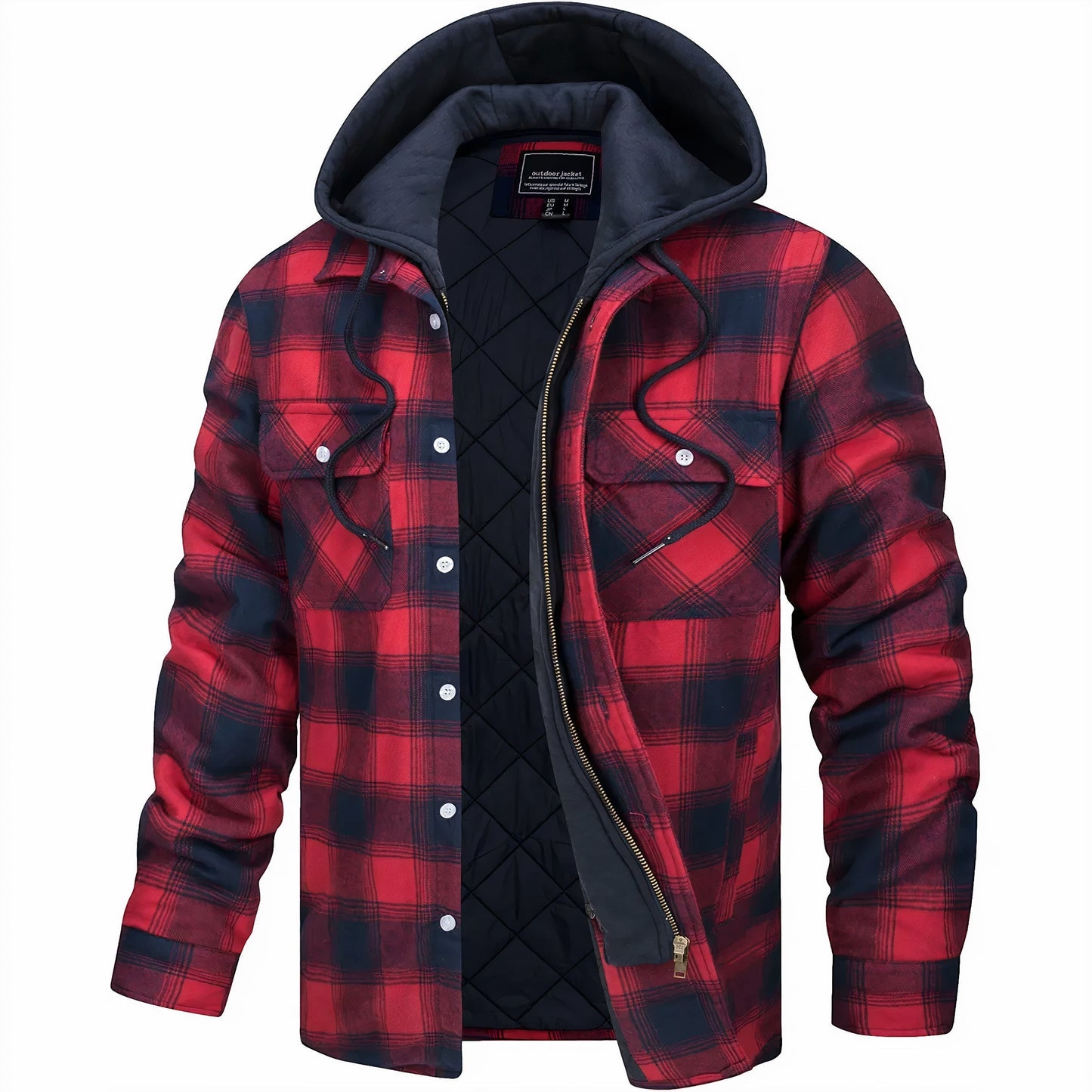 Clinton | Checked jacket with zip