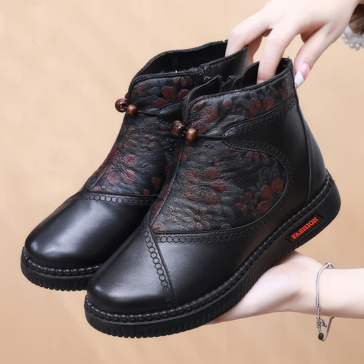 Matilda – Women's Shoes in Leather and Cotton