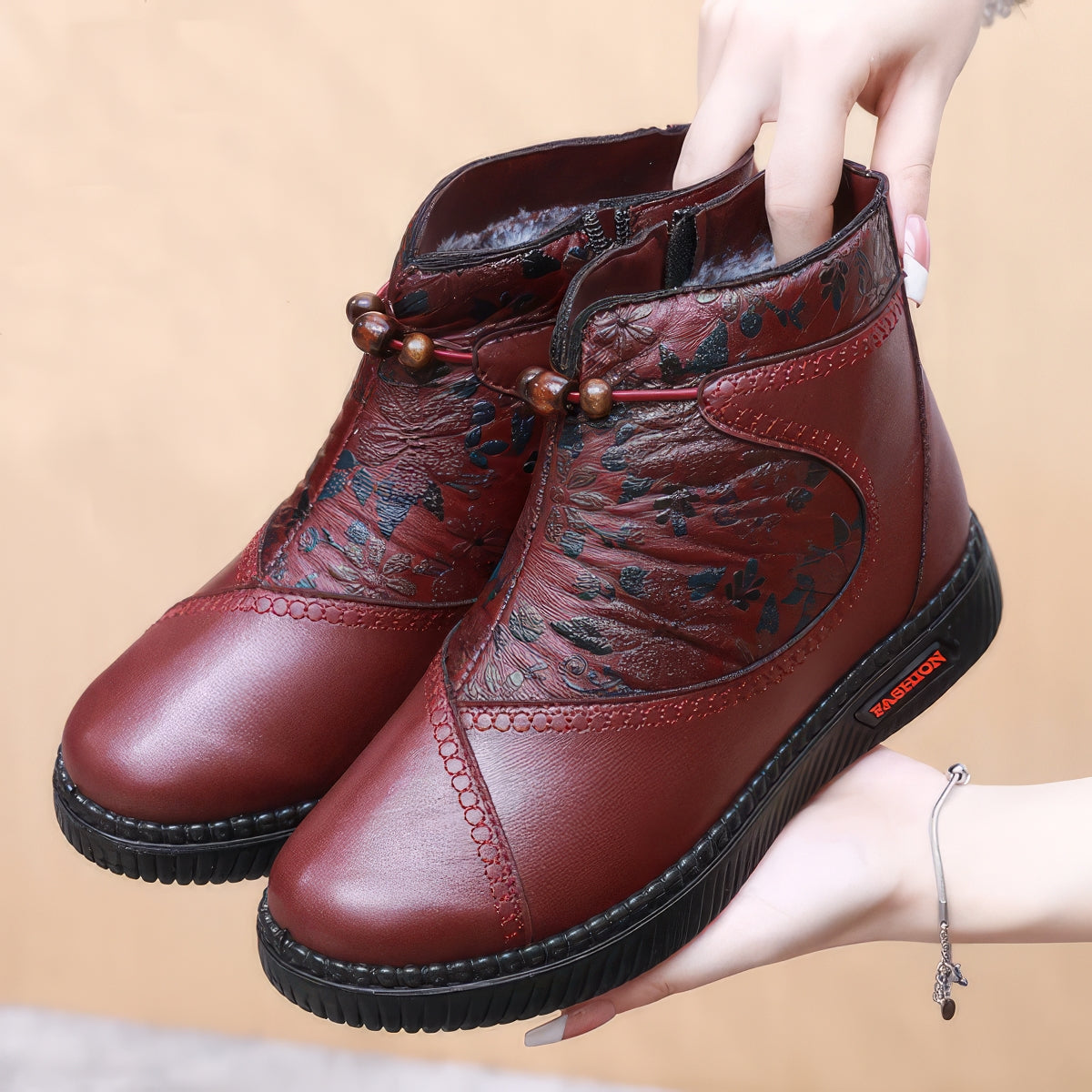 Matilda – Women's Shoes in Leather and Cotton