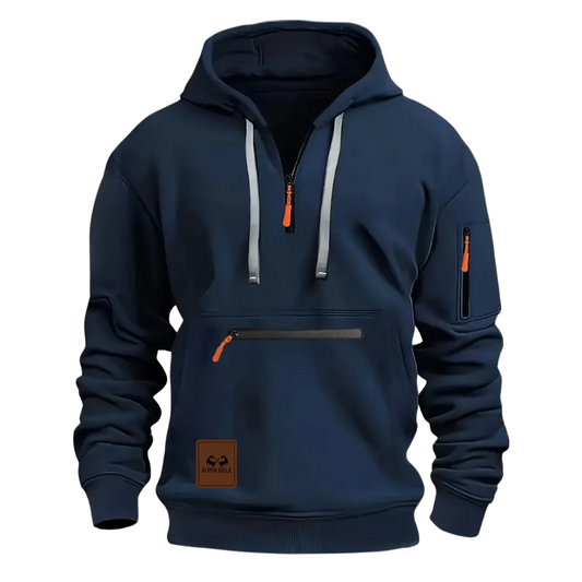 James – Tactical Zip-Detail Hoodie