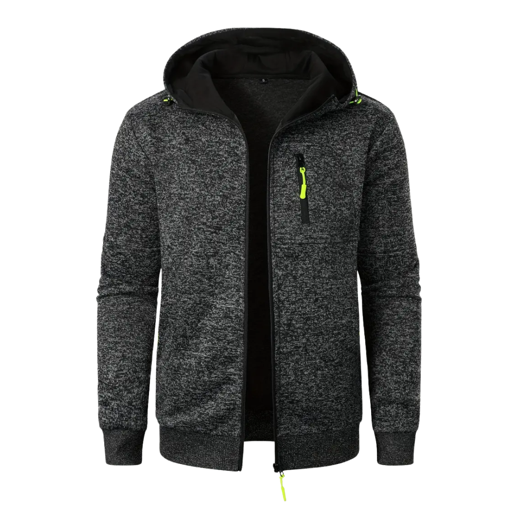 Trevor – Versatile Hooded Knit Jacket