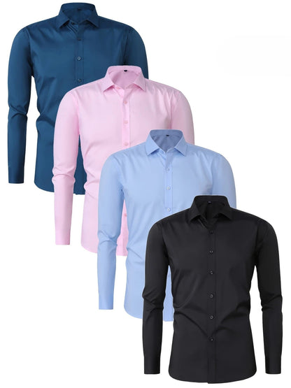 Byron - Elegant Long Sleeve Shirt With Button (1+1 FREE)