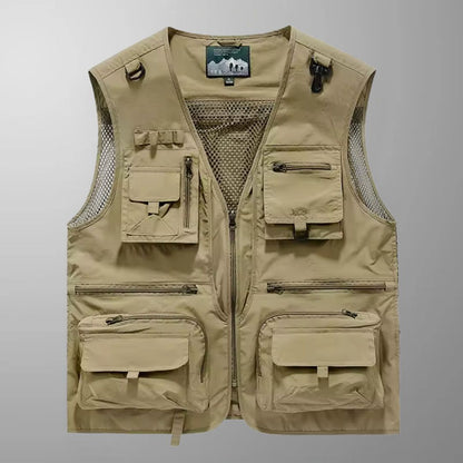 Tony - Multi-Pocket Breathable Outdoor Cargo Gilet