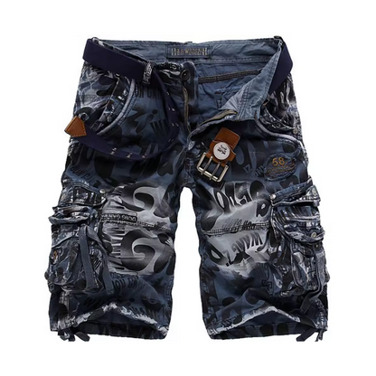 Russell – Vintage Camo Utility Cargo Shorts