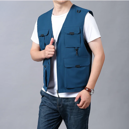 Sean - Multi-Pocket Breathable Outdoor Cargo Gilet