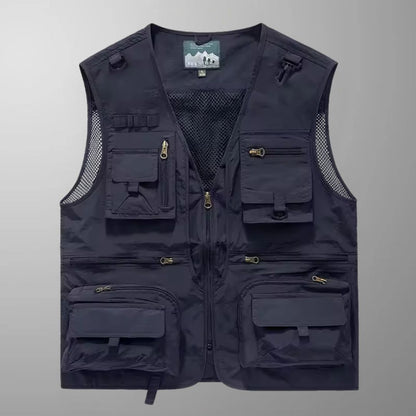 Tony - Multi-Pocket Breathable Outdoor Cargo Gilet