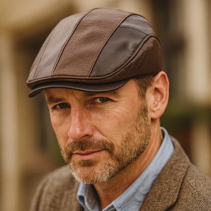 Harold – Two-Tone Heritage Flat Cap