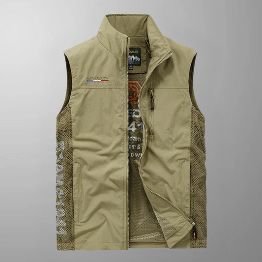 Edward - Multi-Pocket Breathable Outdoor Cargo Gilet