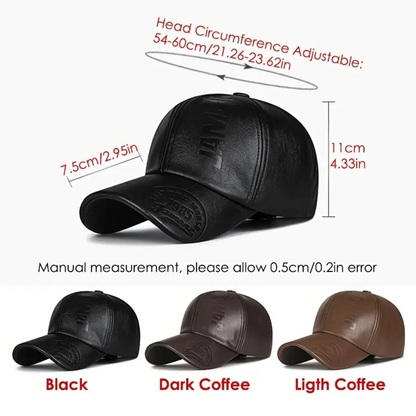 Lewis – Bold Weatherproof Leather Cap