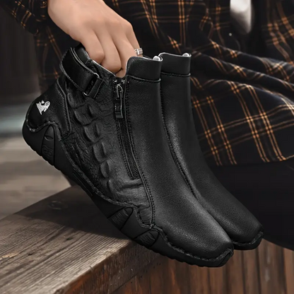 Alfred – Heritage Textured Design Comfort Ankle Boots