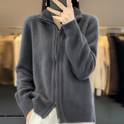 Florence™ | Zip-Up Cashmere Cardigan