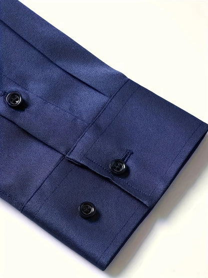 Byron - Elegant Long Sleeve Shirt With Button (1+1 FREE)