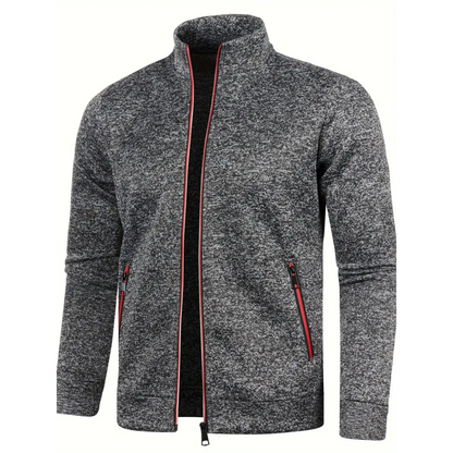 Clive – Classic Zip-Up Knit Jacket