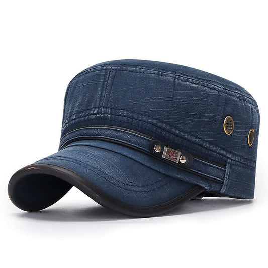 Goggins - Vintage Style Cotton Flat Top Cap (1+1 FREE)
