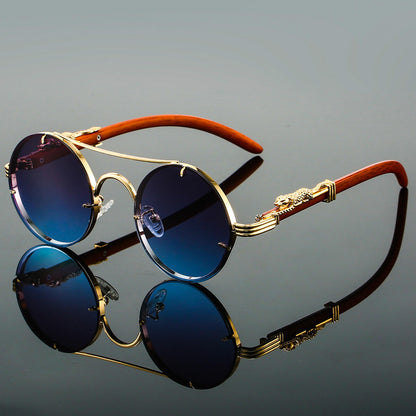 Regal Claw – Bold Gold Round Sunglasses (1+1 FREE)
