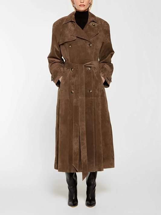 HARLOW™ | Suede Trench Coat