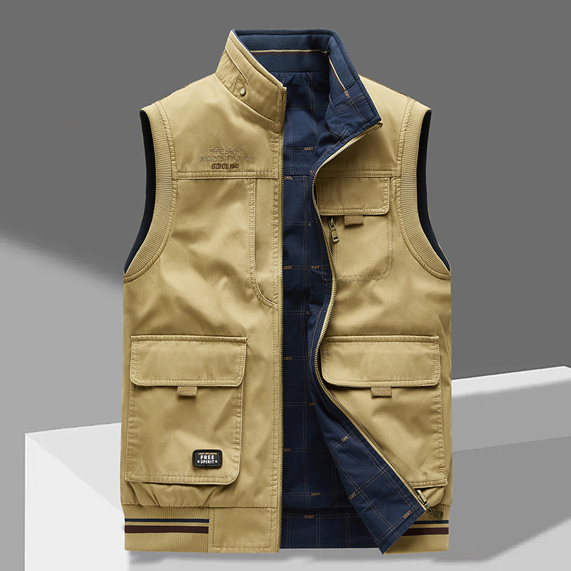 George - Sleeveless Gilet With Multi Pocket