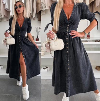 Isla™ | Radiant Denim Dress