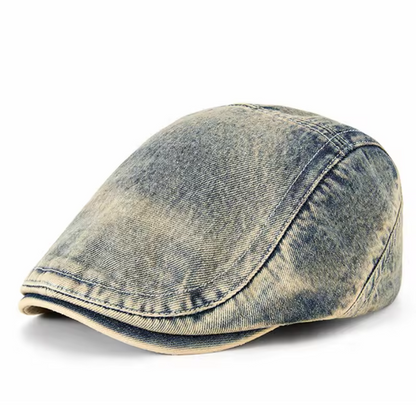 Chris - Stylish Denim Flat Cap