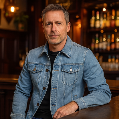 Alfred – Classic Light Wash Denim Jacket