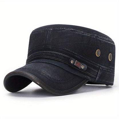 Goggins - Vintage Style Cotton Flat Top Cap (1+1 FREE)