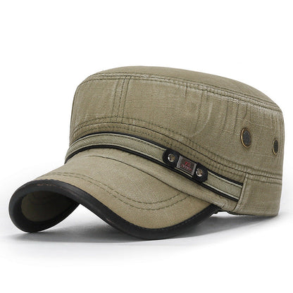 Goggins - Vintage Style Cotton Flat Top Cap (1+1 FREE)