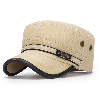 Goggins - Vintage Style Cotton Flat Top Cap (1+1 FREE)