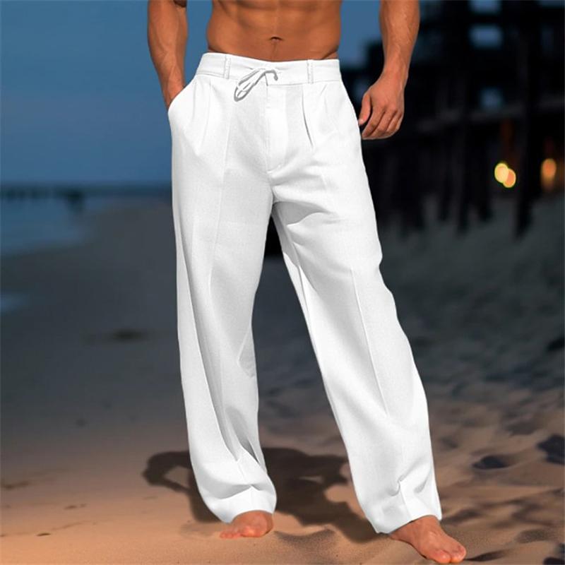 Miles | Solid Linen Trousers