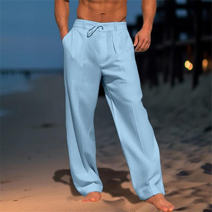 Miles | Solid Linen Trousers